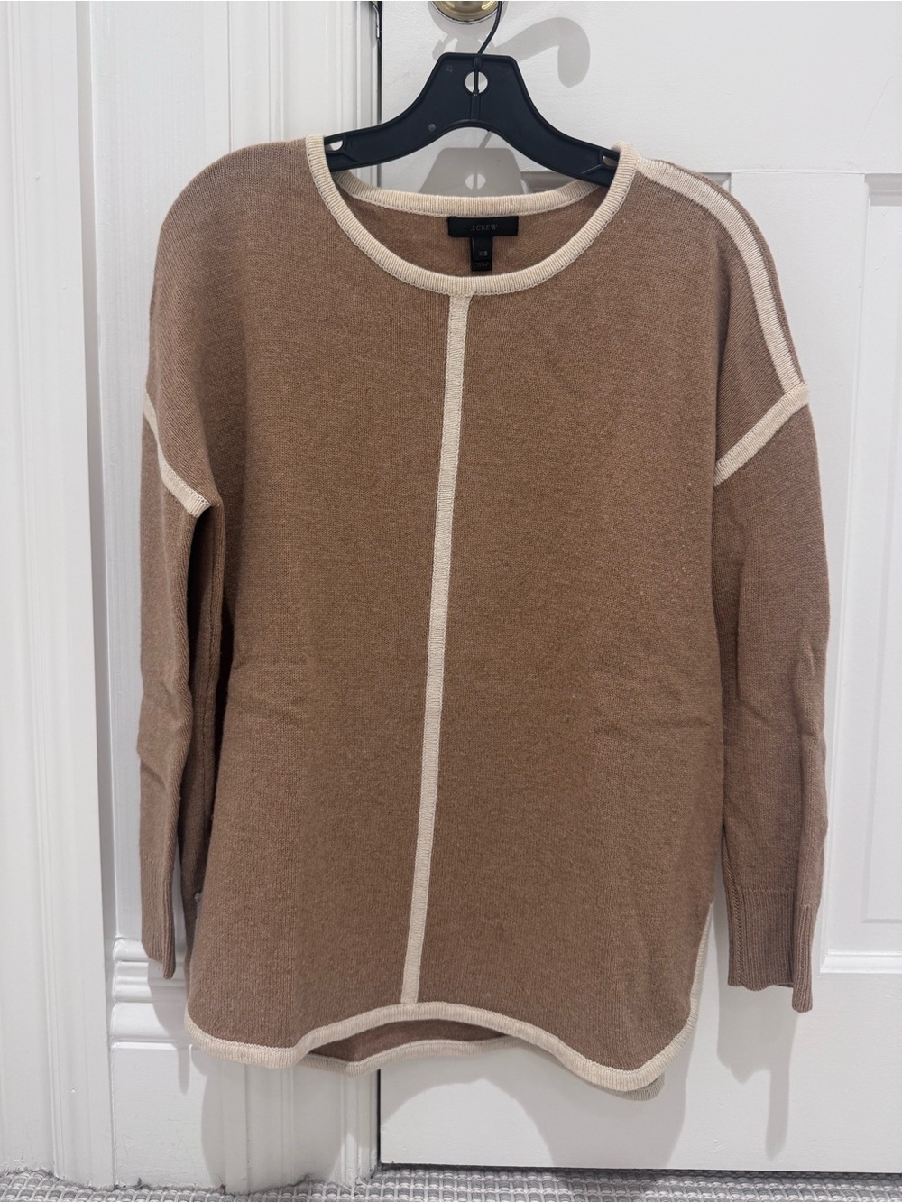 J. Crew Camel Brown Wool Oversized Sweater Size XXS